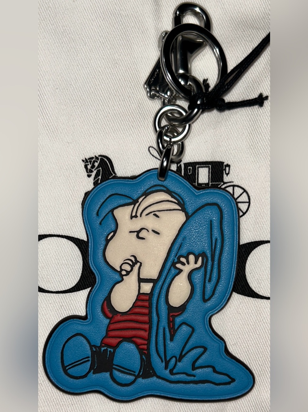 Coach x Peanuts Linus Leather Bag Charm - Picture 2 of 3